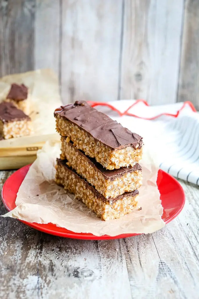 Almond Butter & Honey Protein Bars with Crisp Rice Cereal