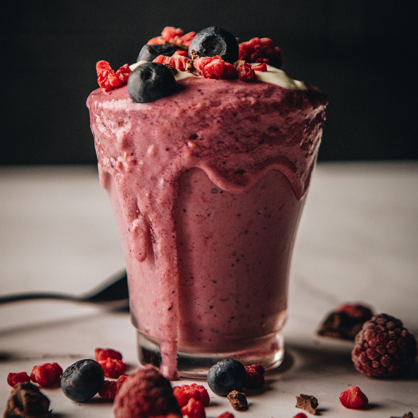 Summer Berry Soft Serve Protein Pudding