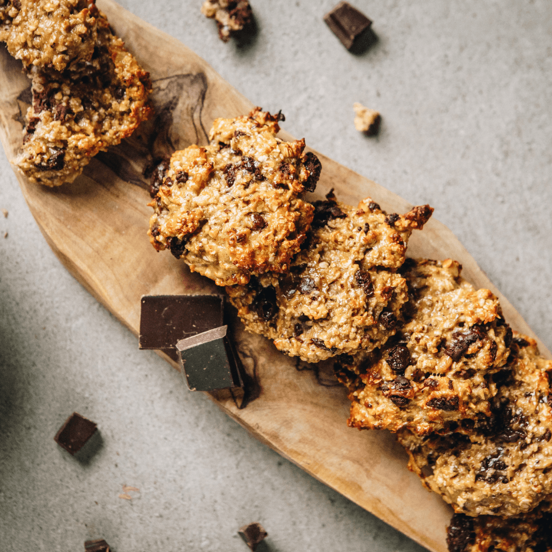 
                    Banana Choc Chip Protein Cookies
                